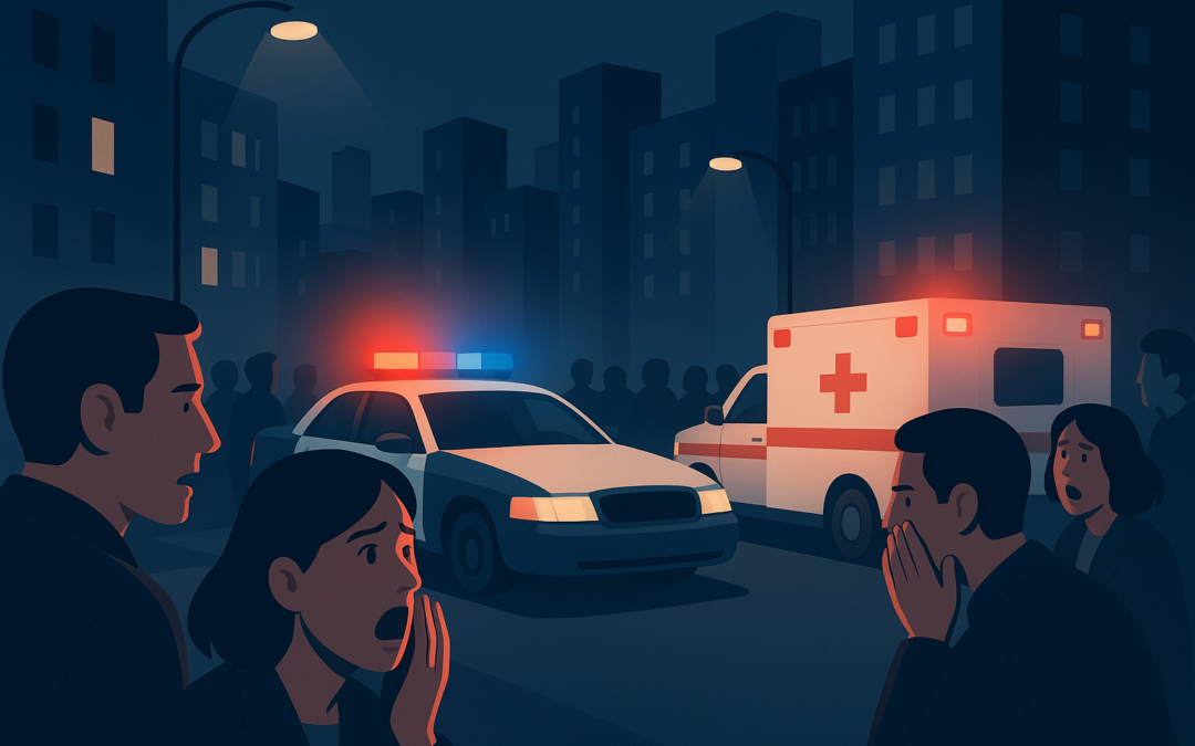 Vrouw aangevallen door dakloze man in de stad