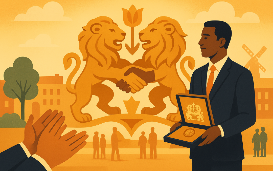 Laatste uitreiking van de Rotterdamse 4 Leeuwenspeld aan Ram Ramlal