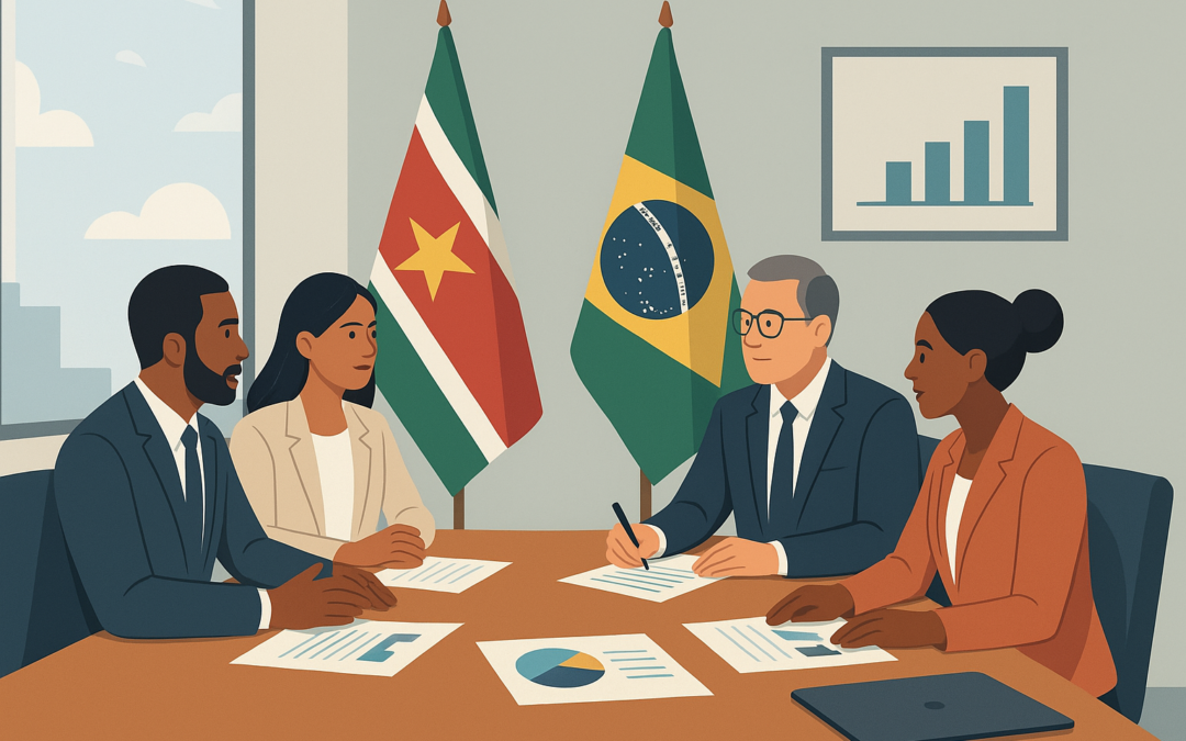 Suriname en Brazilië versterken samenwerking door kwartaaloverleg